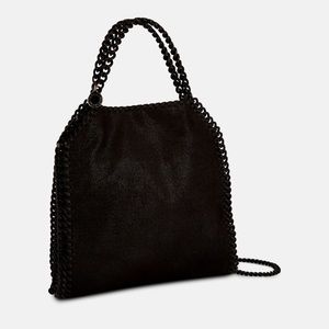 Stella McCartney crossbody tote purse, made with sustainable vegan materials.